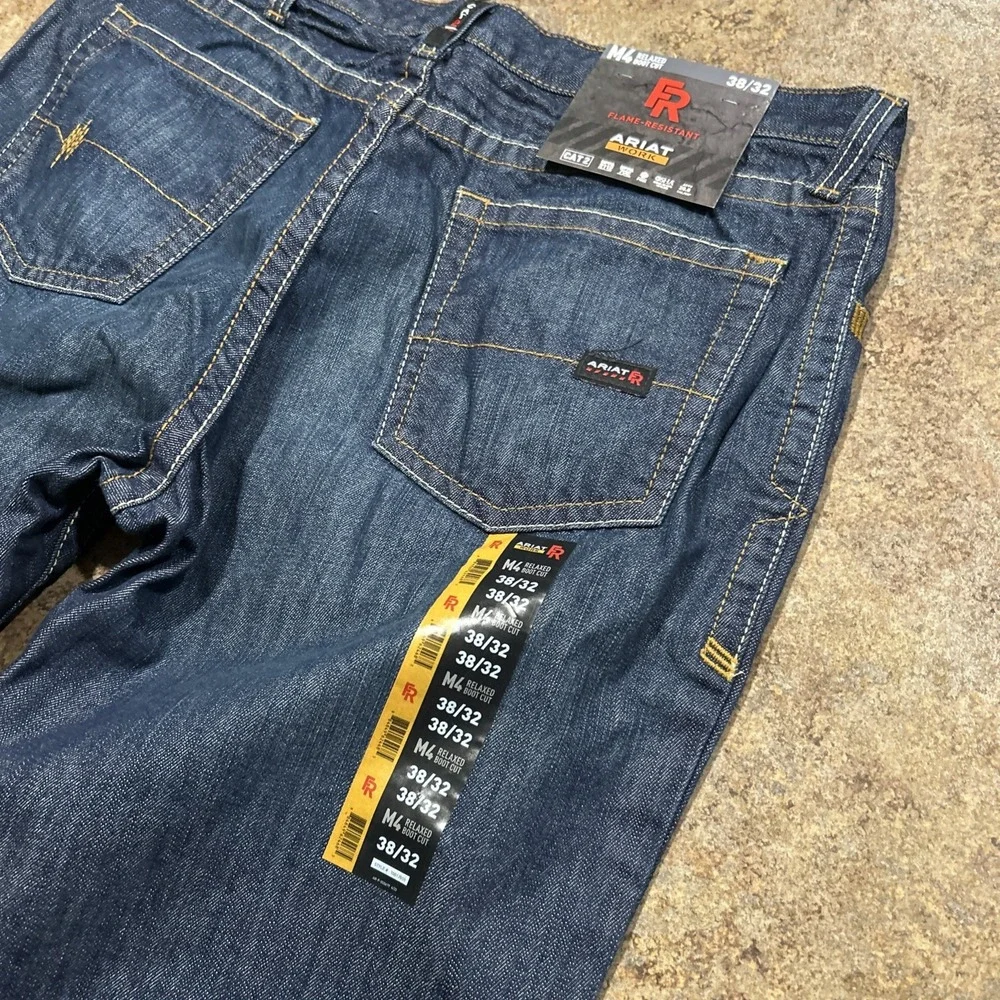 Ariat Work FR M4 Relaxed Boot Cut Jeans , 38 x 32 , Flame Resistant , NEW